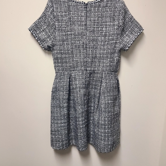 Solitaire Anthropologie Size 14 Tweed Pearl Lined Formal Event Dress W/ … - Picture 2 of 9